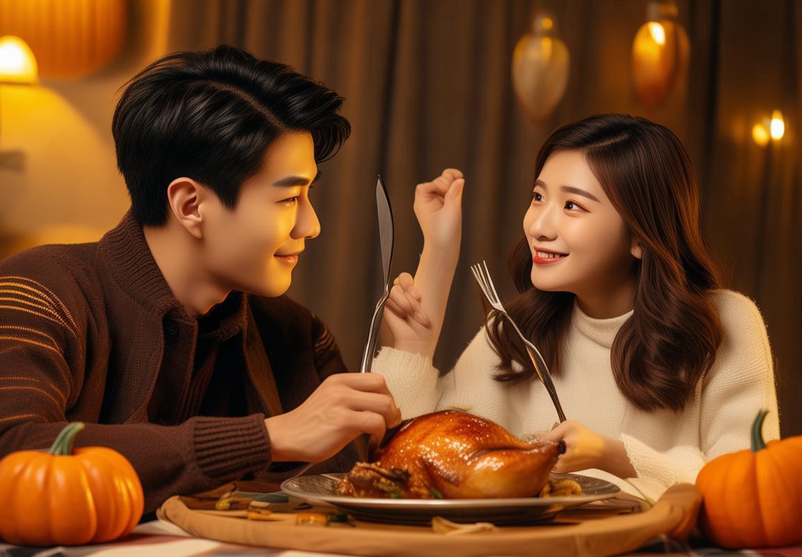 杨瀚森与女友感恩节甜蜜约会，共享烤火鸡大餐尽显温馨